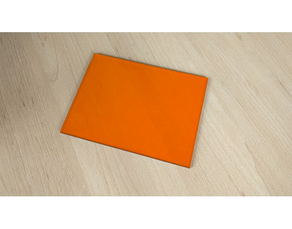 plexiglass orange - 165 x 122 x 3 mm