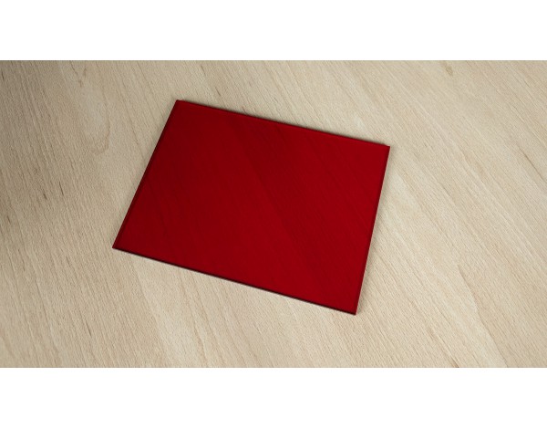 plexiglass red - 165 x 122 x 3 mm