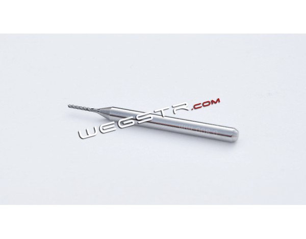 0.80 mm - two-flute spiral-patterned carbide end mill