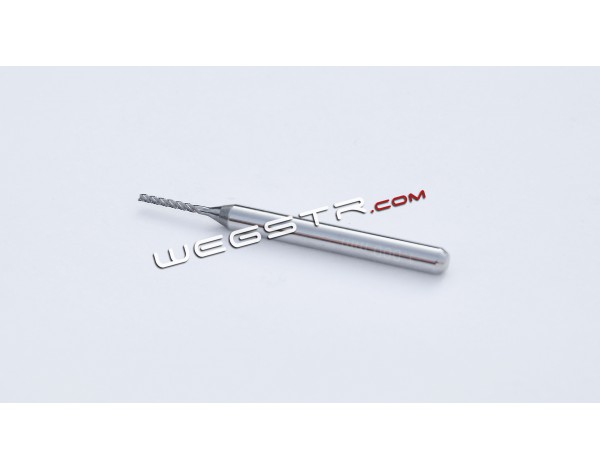 1.00 mm - two-flute spiral-patterned carbide end mill